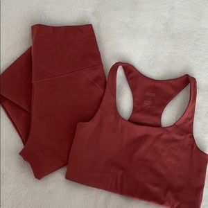 Girlfriend Collective Leggings and Bra Set